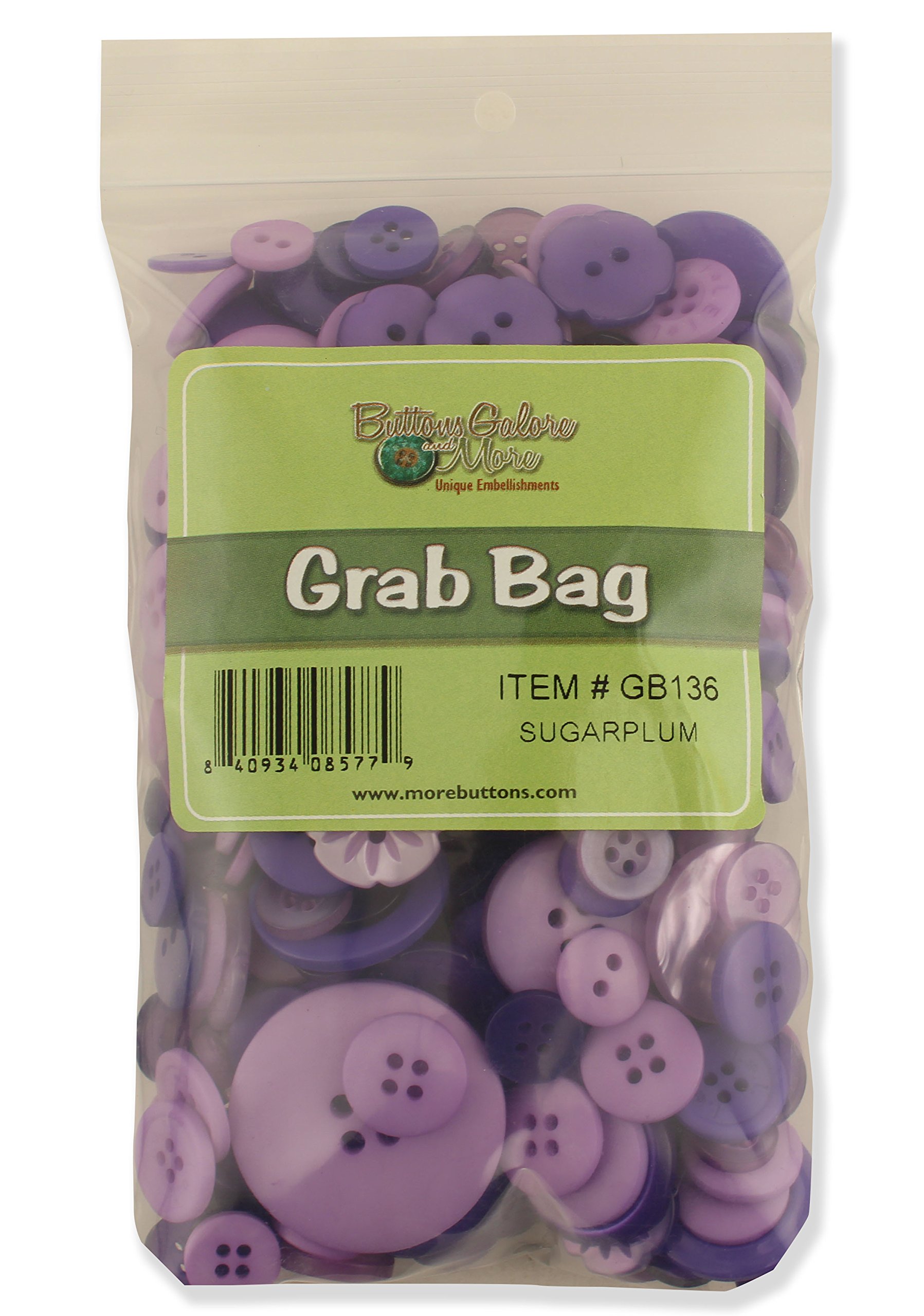 Buttons Galore Grab Bag Sugarplum Button