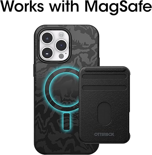 Miniatura 3 de OtterBox Symmetry Series + Graphics - Funda antimicrobiana con MagSafe para iPhone 14 Pro Max (solamente) - Rebel (negro)