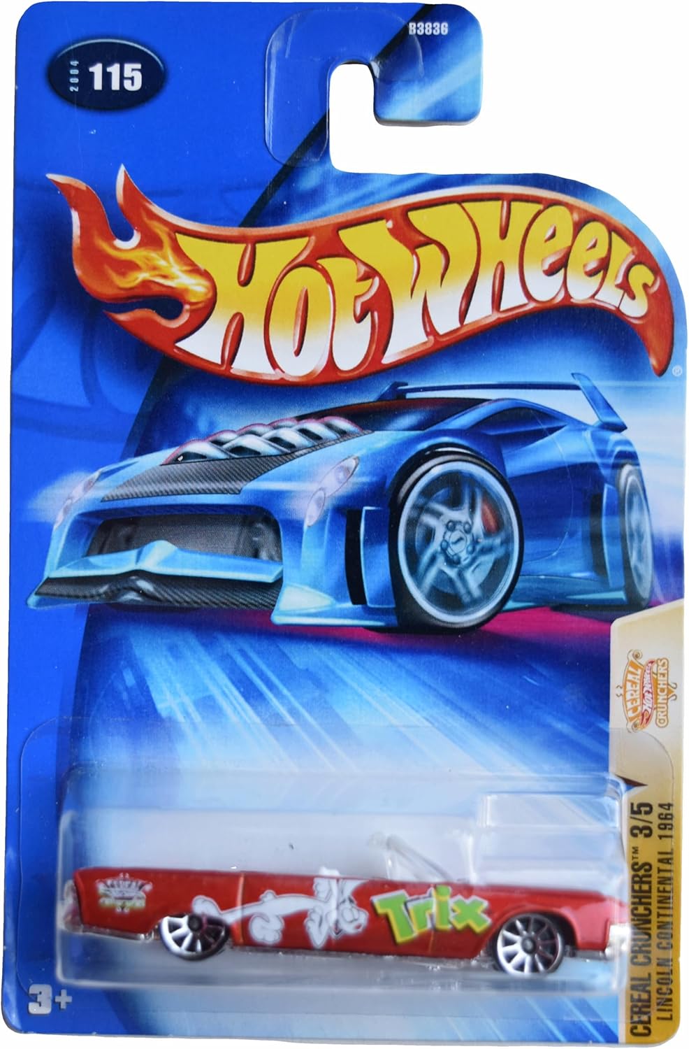Hot Wheels Lincoln Continental 1964, Cereal Crunchers 3/5 [Burnt Orange] #115