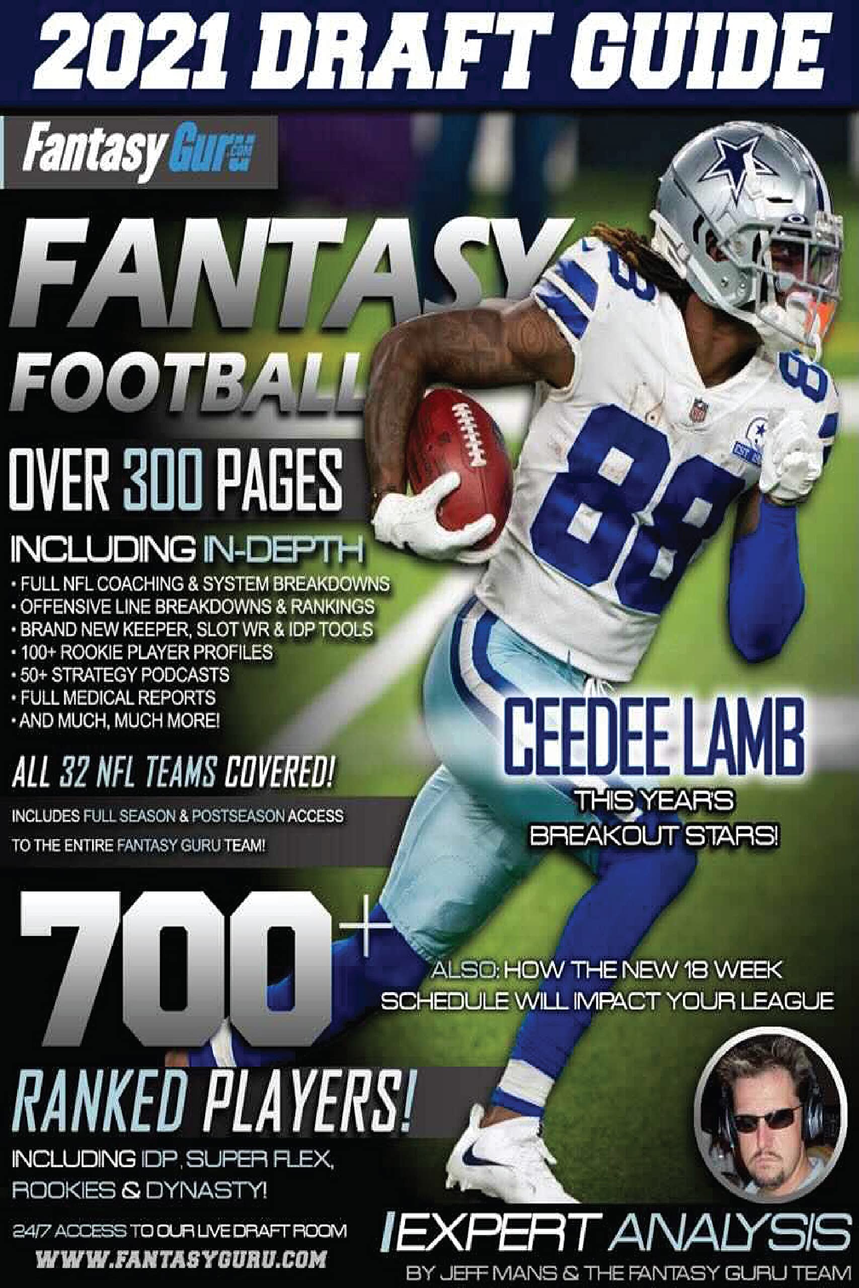 2021 Fantasy Guru Nfl Fantasy Football Draft Guide The Premium