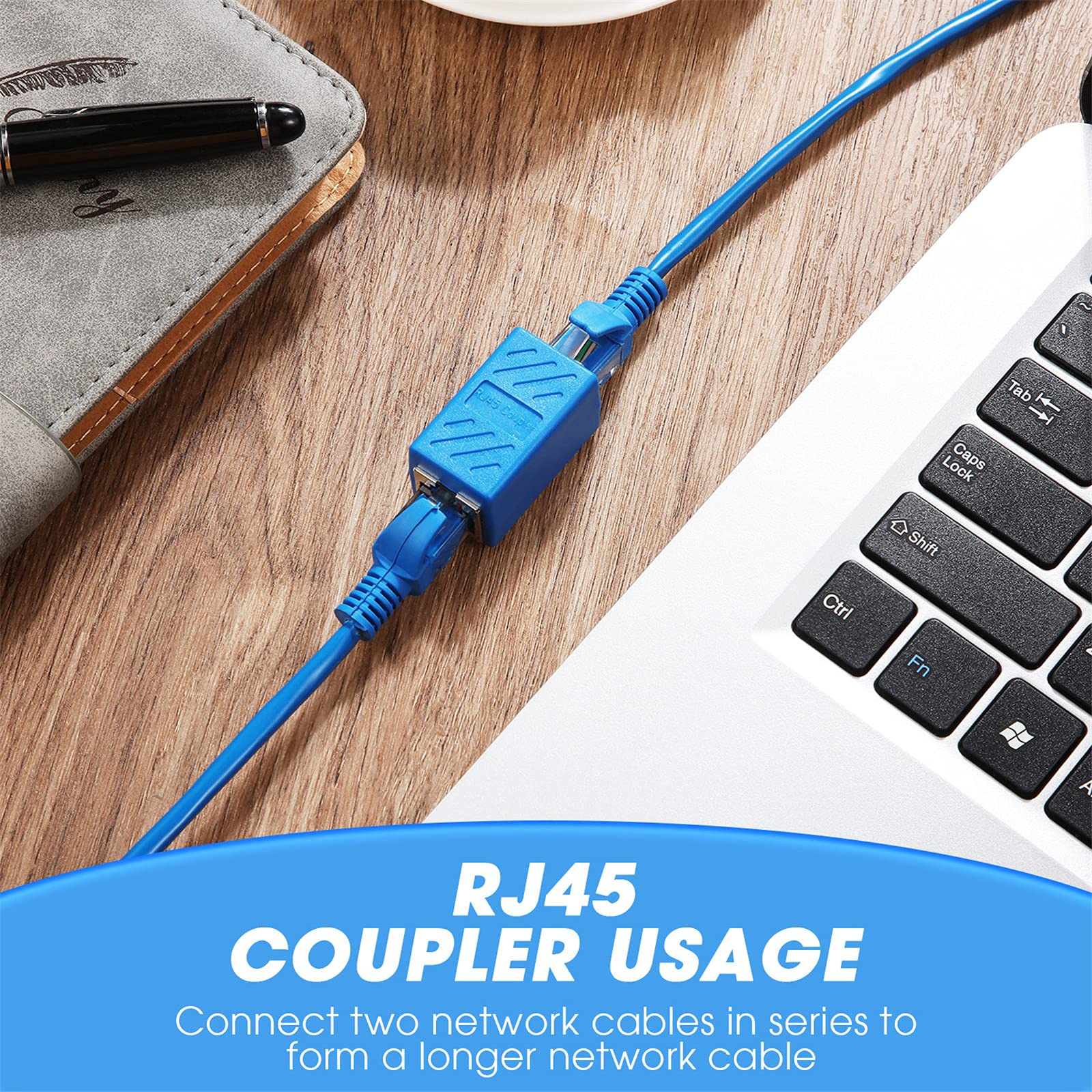 RJ45 Netzwerk-Splitter - 1x Auf 2x Adapter Für CAT5/CAT6/CAT7 Kabel