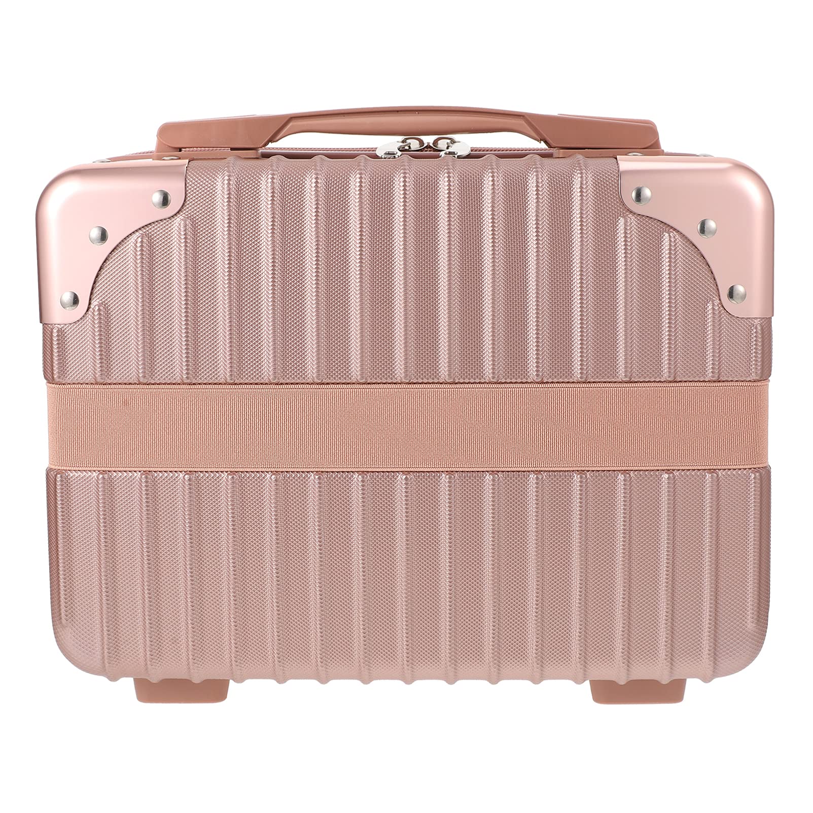 Lurrose Makeup Train Case Small Hard Shell Cosmetic Case Hand Luggage  Suitcase Travel Toiletries Organizer for Make Up Accessories 14inch