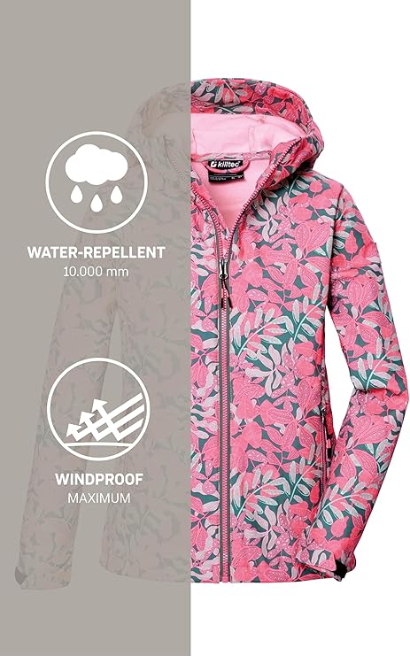 Killtec Softshelljacke KOS 346 GRLS SFTSHLL JCKT, PFAs-freie Imprägnierung, gut für dich und die Killtec Softshelljacke KOS 346 GRLS SFTSHLL JCKT, PFAs-freie Imprägnierung, gut für dich und die