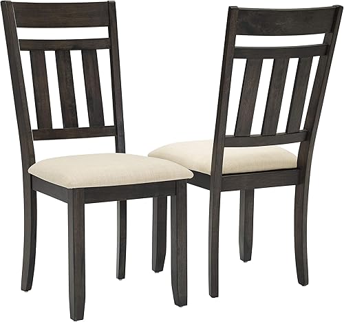 Miniatura 4 de Crosley Furniture Hayden - Juego de sillas de comedor de 2 piezas, color pizarra