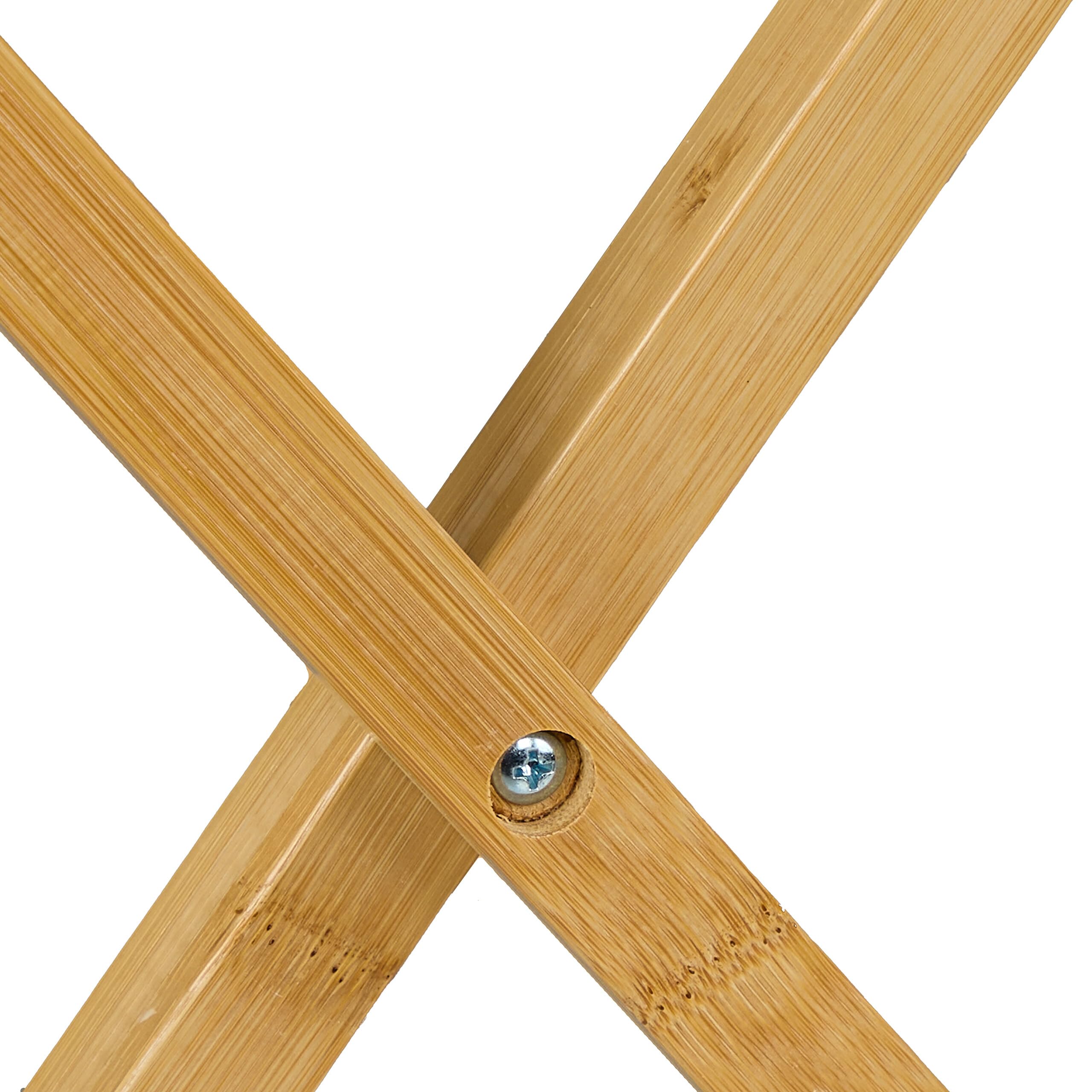 Relaxdays Stendino Pieghevole con 8 Aste Stendibiancheria per Vestiti, Stendi Panni, 77x79x49 cm