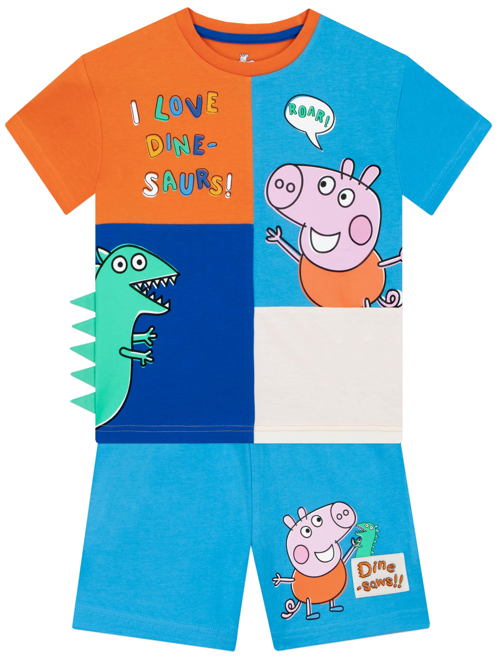 Peppa Pig Maglietta Ragazzo E Pantaloncini | Set T-Shirt Bambino E Pantaloncini Estivo | Maglia Pantaloncini Bambino George
