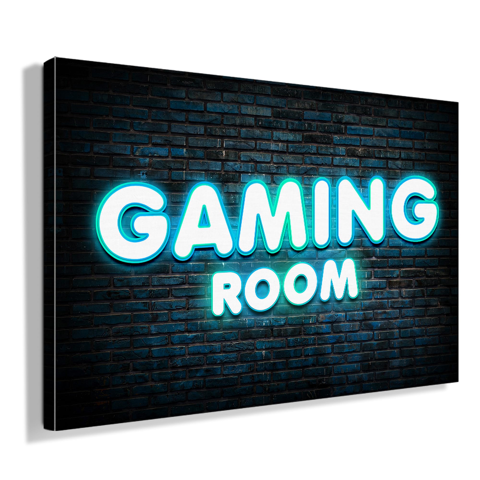 Lienzo "Gaming Room" – Regalo para Gamer (120 x 80 cm)