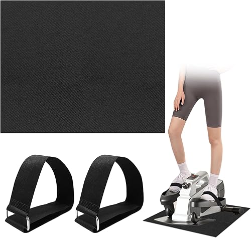 Rainmae Elipse - Máquina de ejercitador de piernas antideslizante con correas de pedal, se aplica sobre el peddler elíptico debajo del escritorio