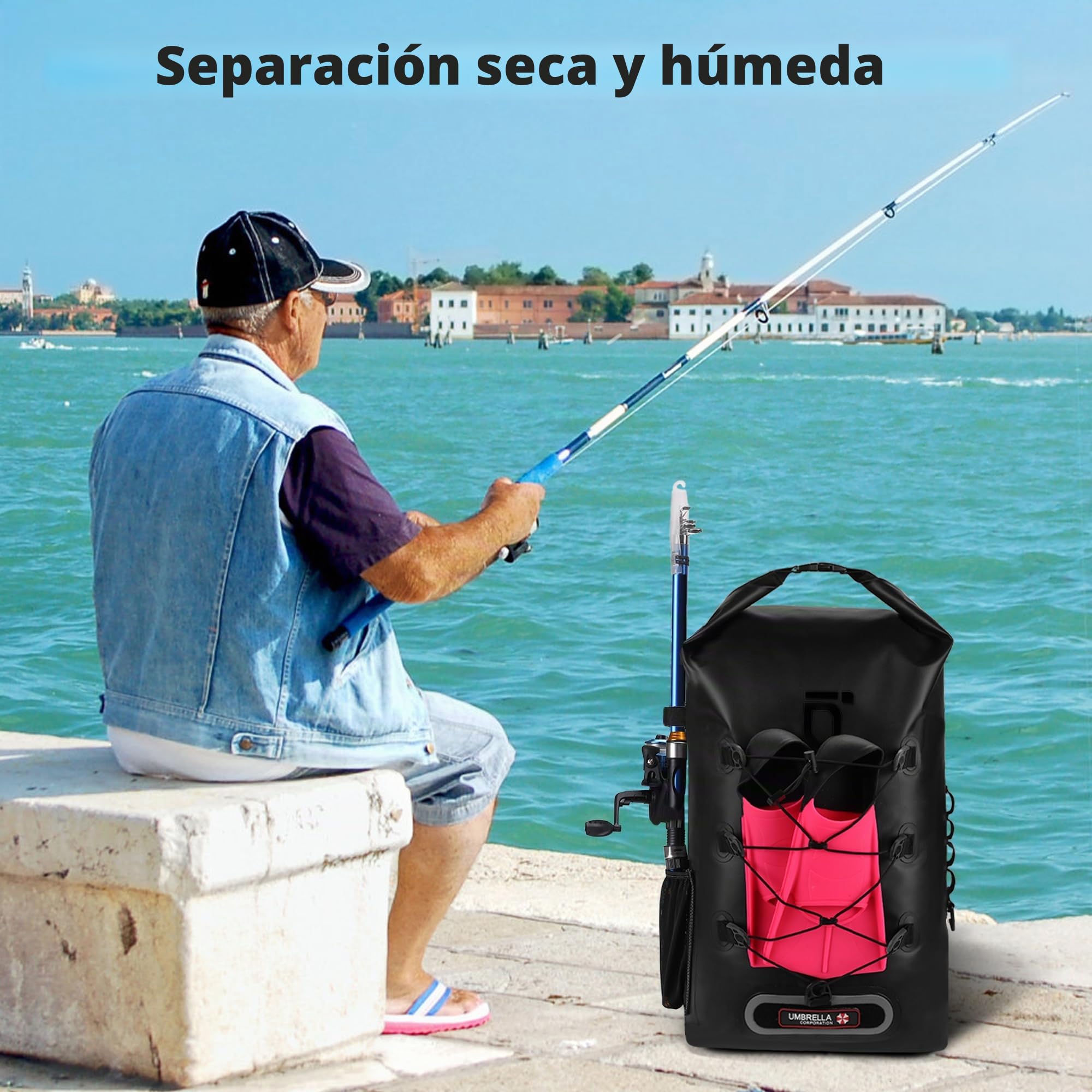 IDRYBAG Mochila Impermeable para Hombres y Mujeres, Bolsas Secas Impermeables para Kayak