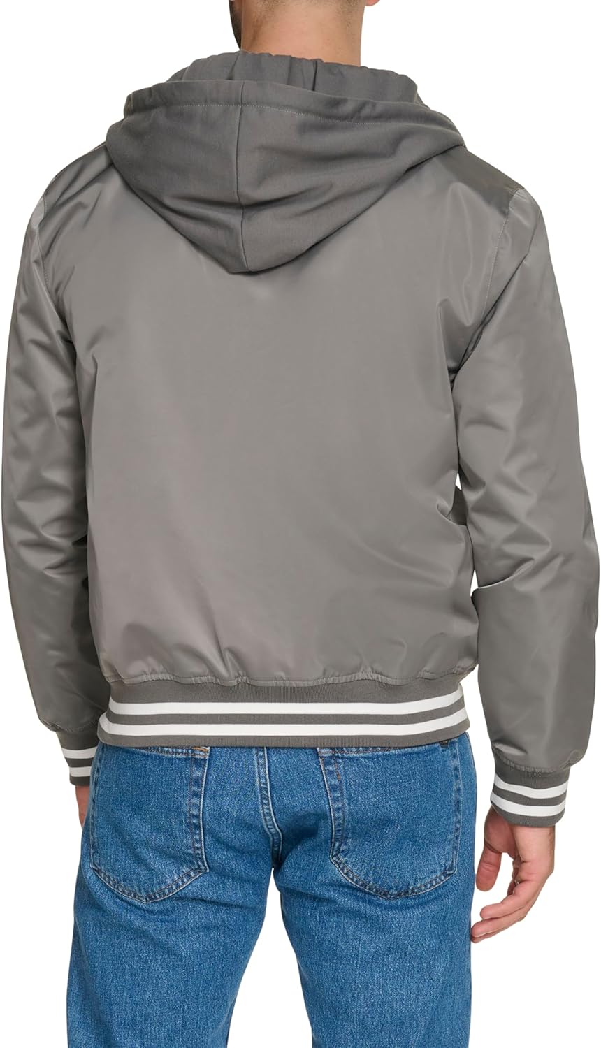 Champion mens Champion Men's Lightweight Varsity Jacket With Jersey Hood - Image 4