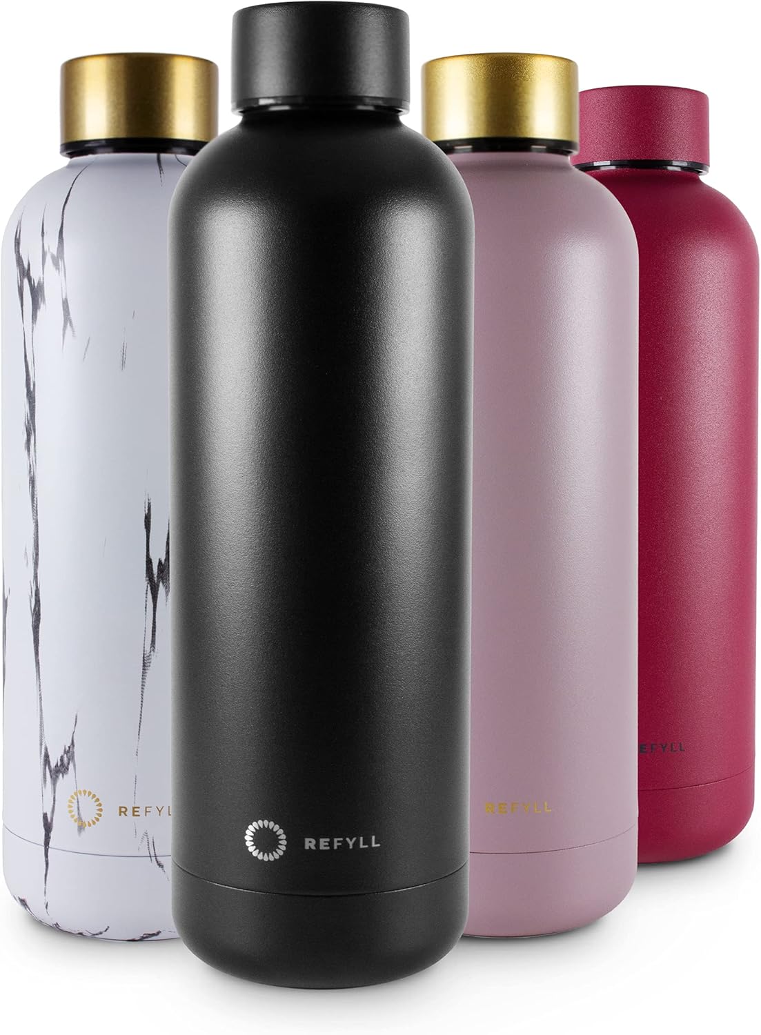 REFYLL WonderFYLL Stainless Steel Drinking Bottle, 500 ml, Thermos Flask, LeakProof, BPAFree