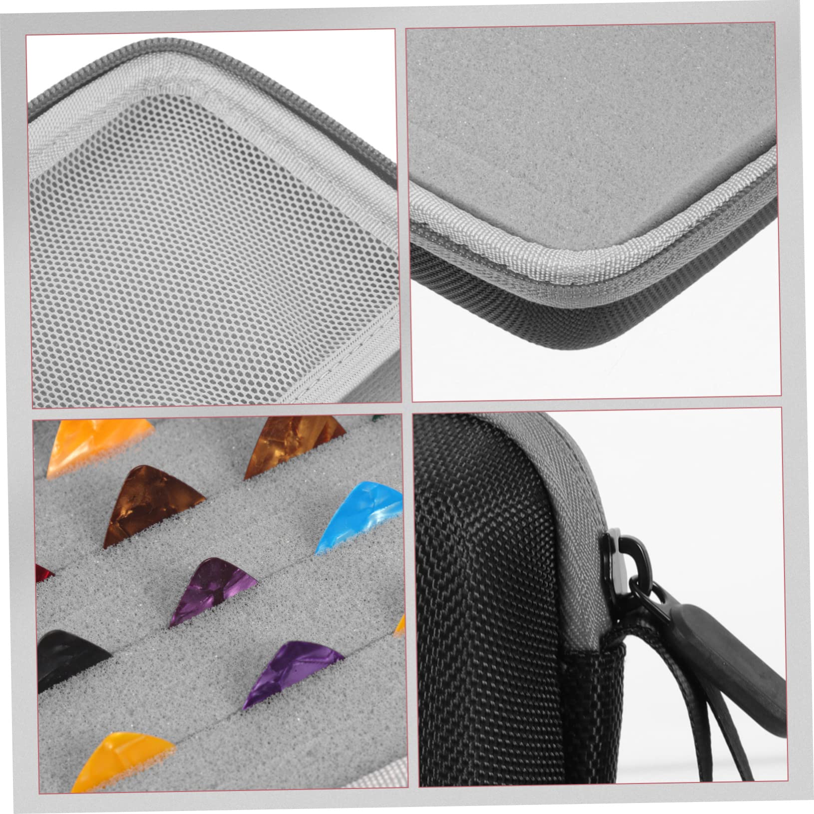 VICASKY 3juegos Estuche De Almacenamiento para Púas De Guitarra con Púas De Accesorios Prácticos para Guitarra Folk Color Aleatorio para Guardar y Pequeños Accesorios