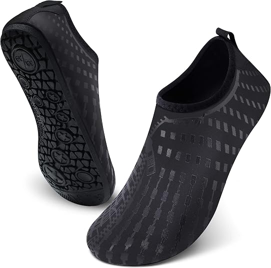 FEETCITY Kids Water Shoes - Unisex Quick-Dry Aqua Socks With Nonslip Sole For Swimming, Beach & Sports (Toddler Size 9)
