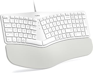Nulea Ergonomic Split Keyboard Wired with Wrist Rest and USB-C Connection