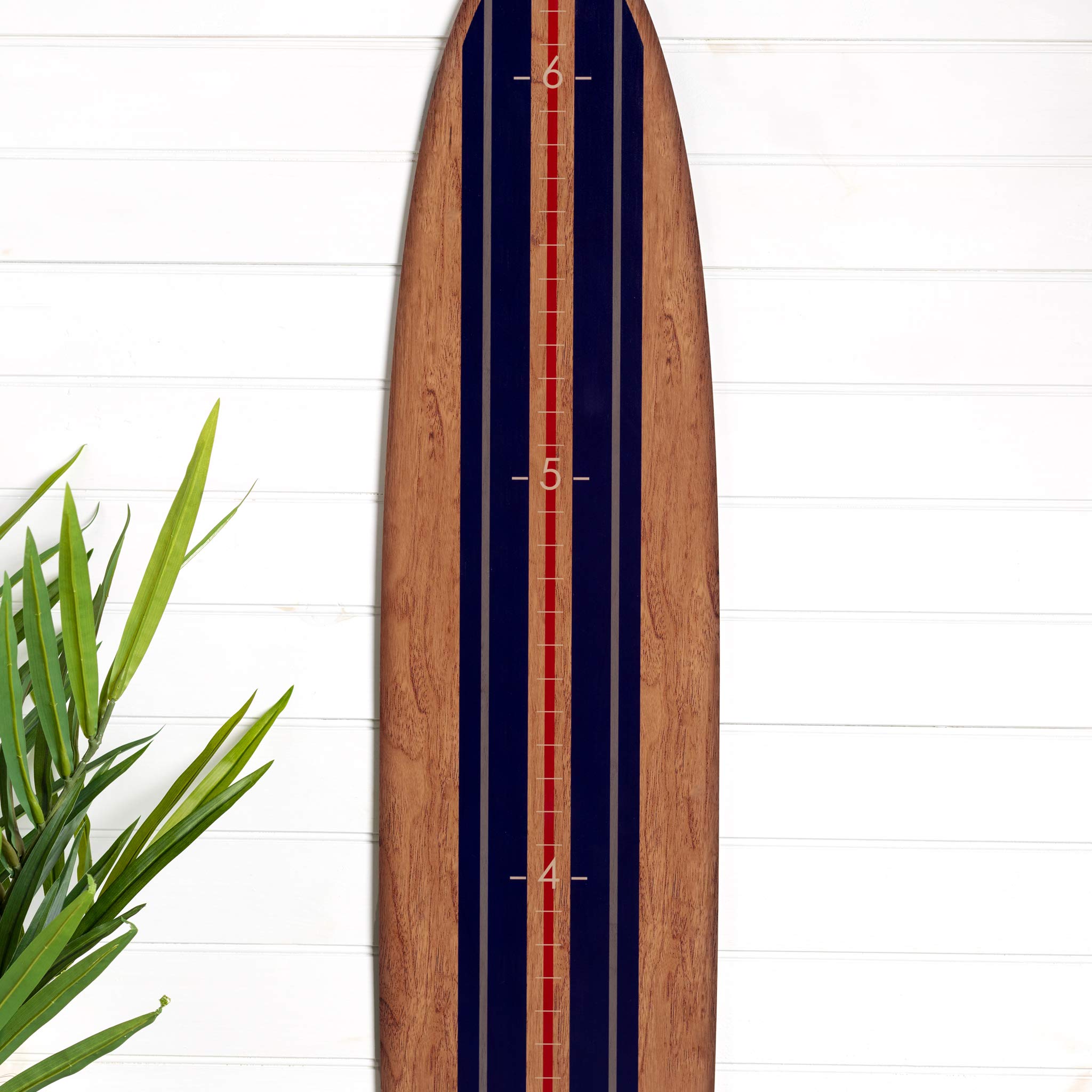 Surf Boared Ruler Surf Board Decor For Wall Growth Chart | Wooden Growth Chart | Growth ...