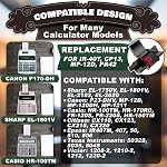 3 Pack Calculatrice Rouleaux Noir/Rouge - IR40T Compatible avec Casio HR-170RC, HR-100TM / Canon P23-DHV Calculatrice/Sharp EL-1801V, EL-1750V & Plus