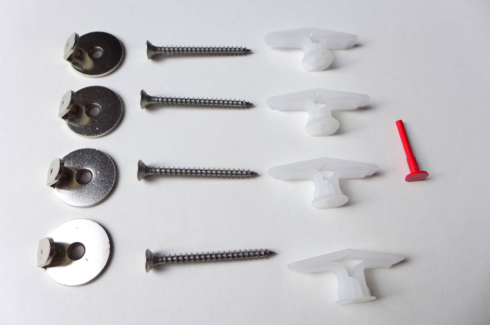 Robuste Bilderhaken Aus Metall - 4-teiliges Set Mit Schrauben & Dübeln - Für Schwere Rahmen, Spiegel & Kunst