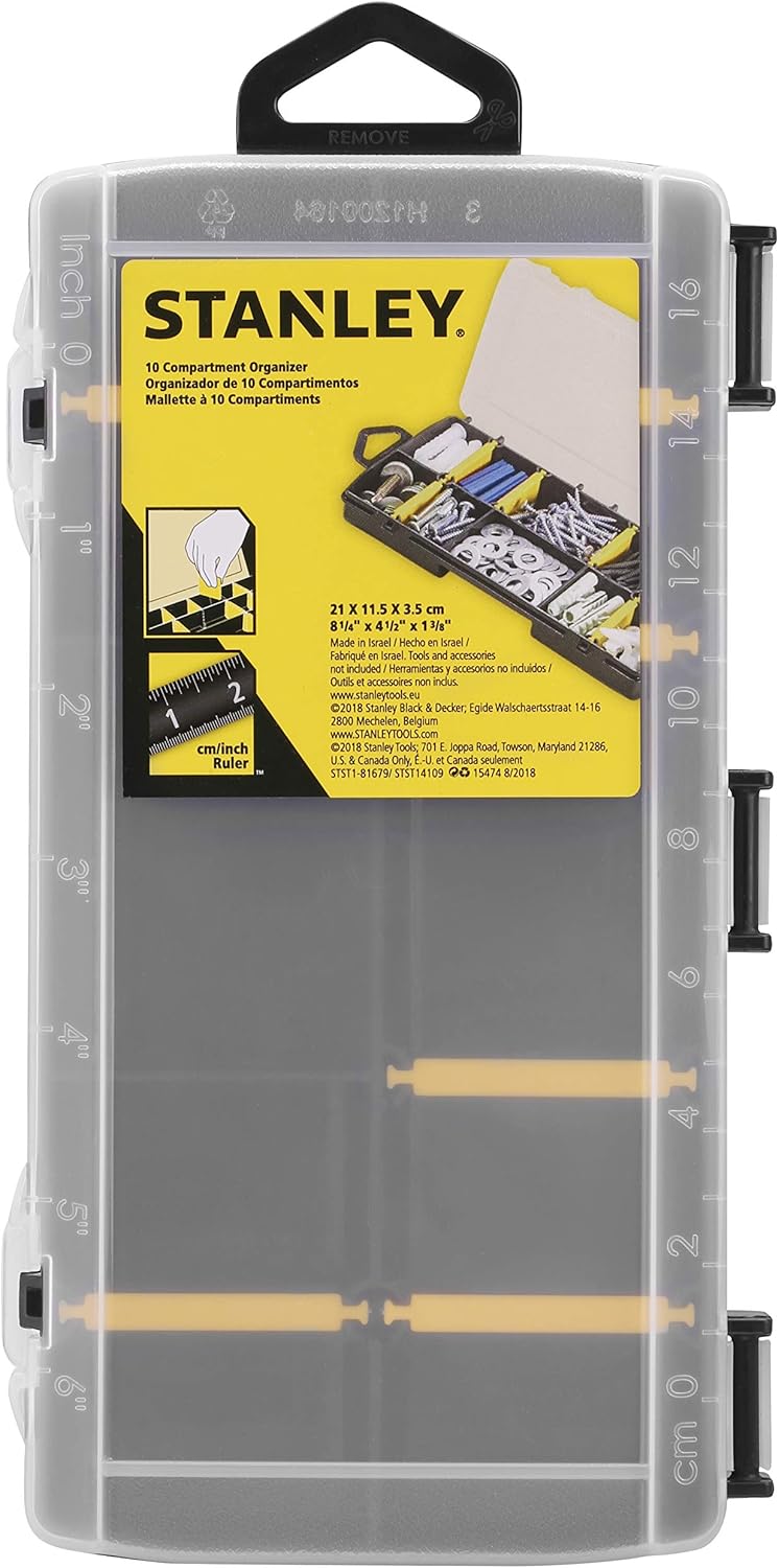 Stanley STST81679-1 Small Storage Organizer, Transparent
