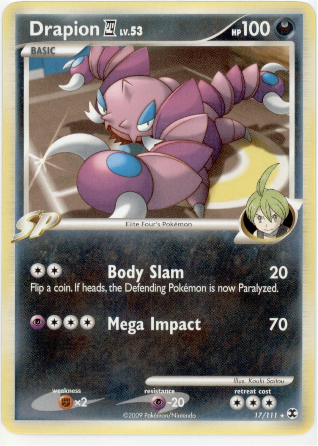 Pokemon Drapion 4 (17) Rising Rivals Reverse Holo