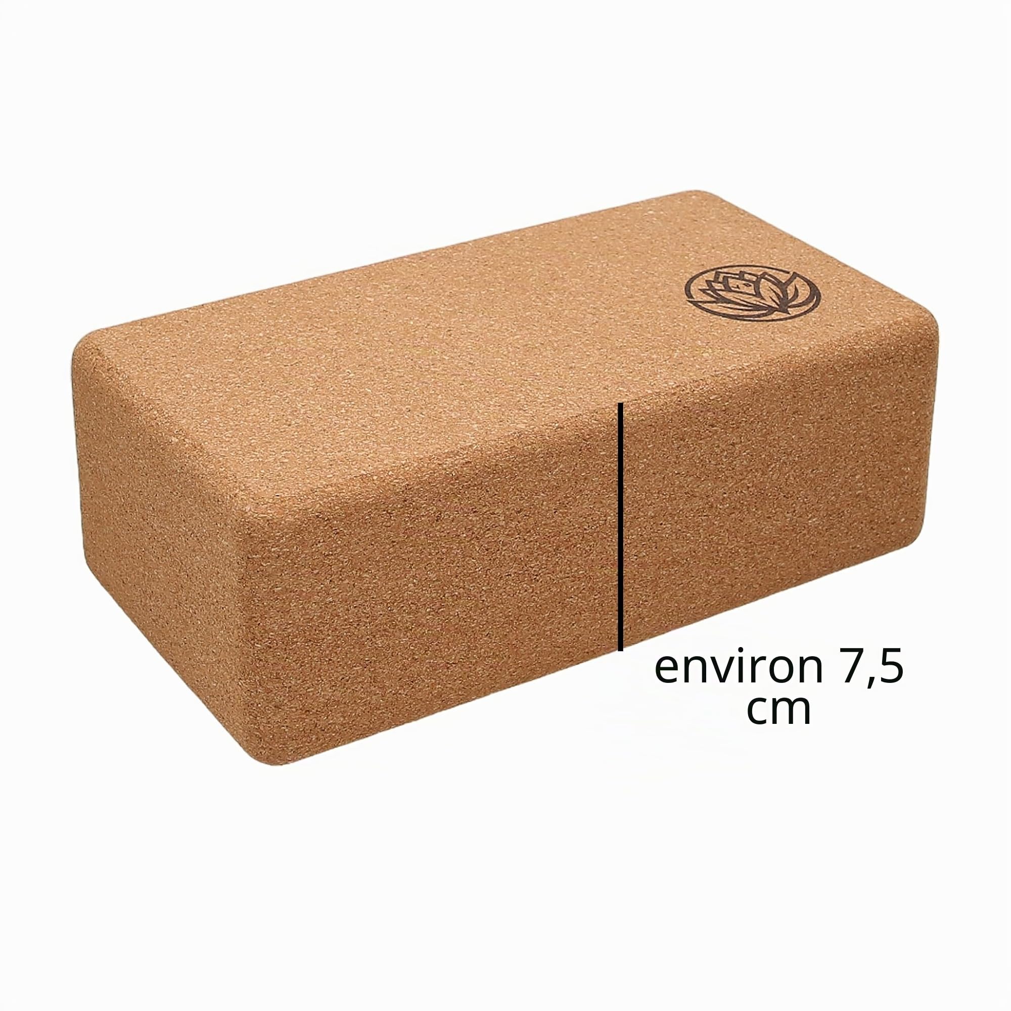 Lot de 2 brique yoga VonBueren | Blocs en liège | 22 x 12 x 7,5 cm | Accessoires de yoga pour homme et femme | Bloc Hatha