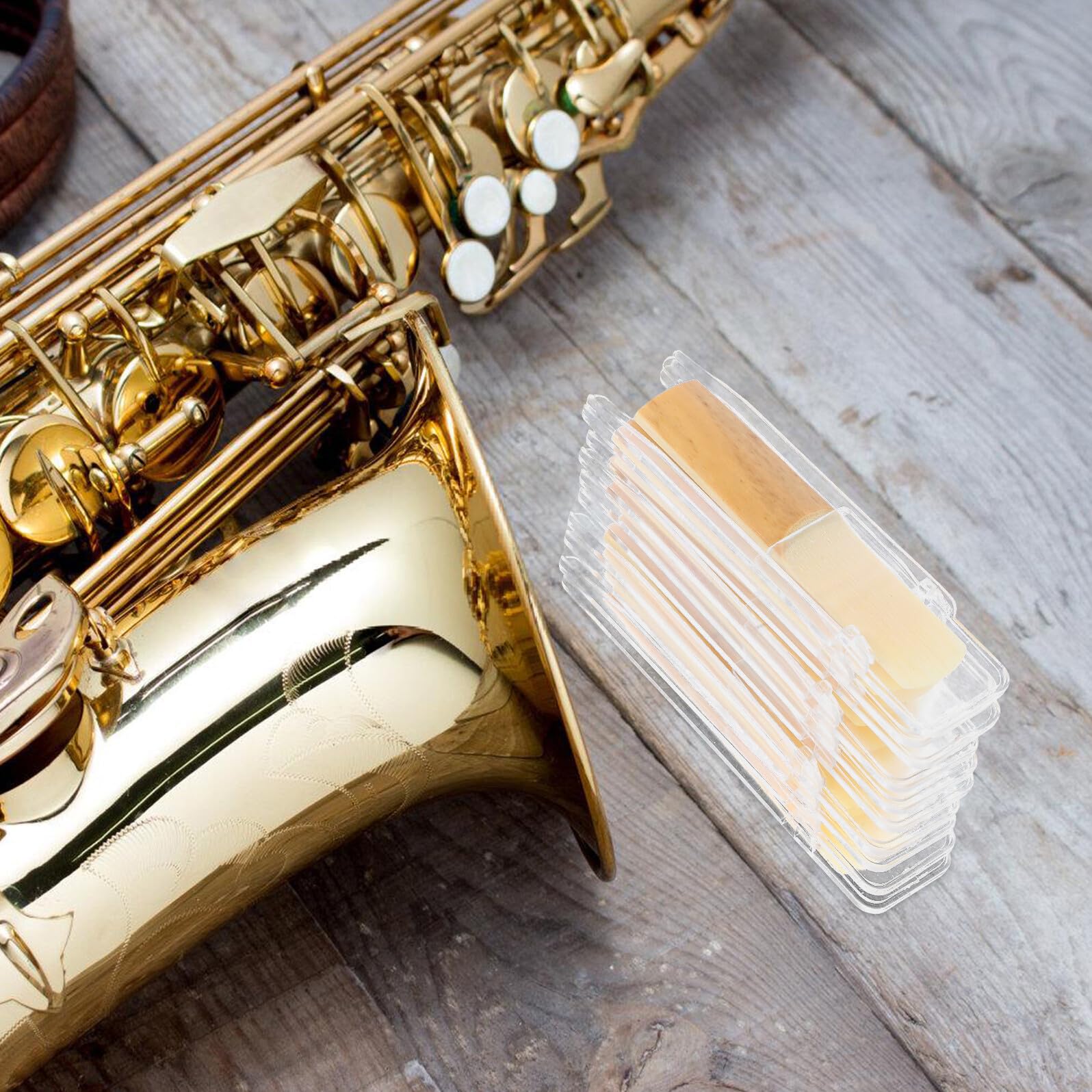 30piezas Cañas Tradicionales para Saxofón Soprano Resistencia Accesorios para Instrumentos Musicales para Principiantes y Profesionales