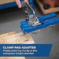 Vista 6 de Kreg KPHJ320-22 Pocket-Hole Jig 320 with Classic 2 Inch Face Clamp - Small, Durable Jig for Tight Spaces - Easily Adjustable Drill Guides - For