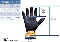 Vista 5 de Waterproof cold weather Double Coated Windproof HPT Plam and Fingers Acrylic Terry inner