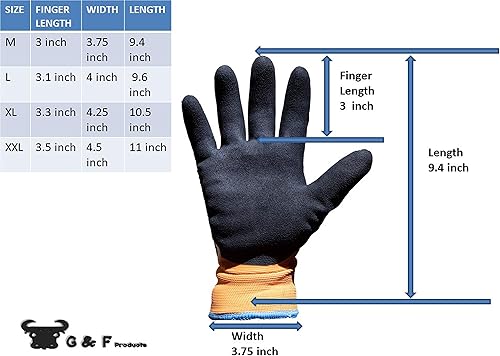Miniatura 5 de G & F Products Guantes impermeables de invierno unisex