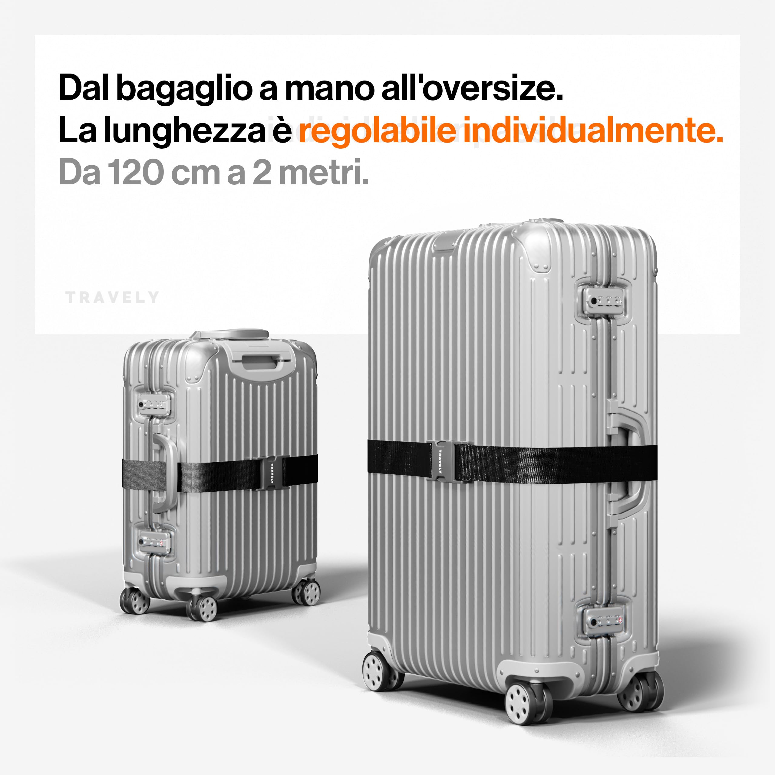 Cinghia Elastica Regolabile Easy Add A Bag Per Valigia Da Viaggio - Multicolore - Foto 4
