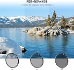 NEEWER 52mm Lens Filter Kit: UV, CPL, FLD, ND2, ND4, ND8, Lens Hood and Lens Cap Compatible with Canon Nikon Sony Panasonic DSLR Cameras with 52mm Lens