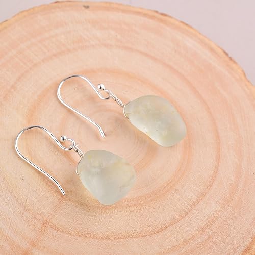 Miniatura 8 de Natural Strawberry Quartz Crystals Earring, 925 Sterling Silver Hexagon Cabochon Gemstone, Energy Healing Crystals, Birthday, Gift for Her, Gemstone