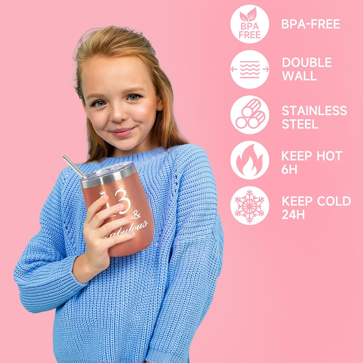 13th Birthday Gifts for Girls, Happy 13th Birthday Gift Ideas, Unique 13th Birthday Gifts for Daughter, Niece, Granddaughter, 13th Birthday Gifts for Her, Official Teenager Birthday Gifts - Image 3