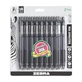 Zebra Pen Z-Grip Retractable Ballpoint Pen, Smooth-Flowing Black Ink, 1.0mm Medium Point, School Supplies, Teacher Supplies, and Office Supplies, 18-Pack (22218)