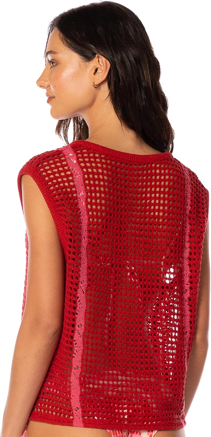 Maaji womens Flame Coral Shirt - Image 4