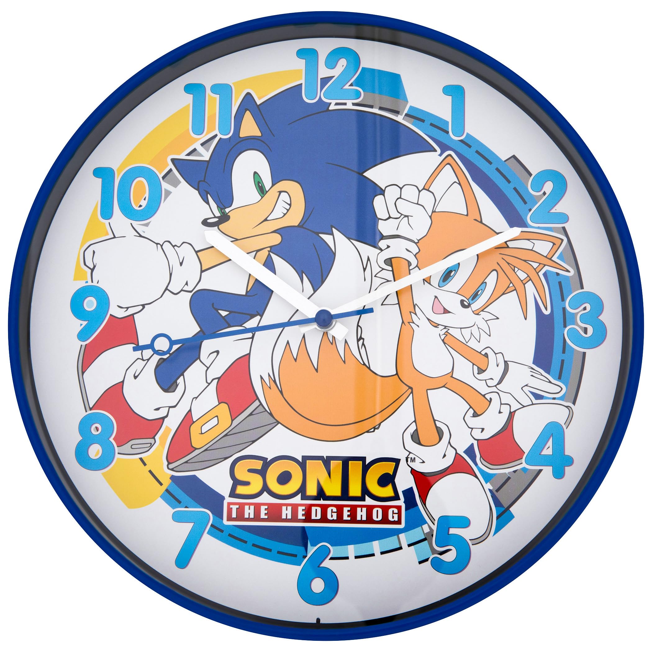Accutime Sonic The Hedgehog and Tails Back to Back 12"" Wall Clock, SNC3027M