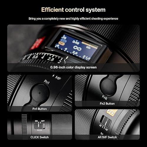 Vista 8 de VILTROX 16mm F1.8 lente FE para Sony E Mount, lente gran angular de enfoque automático de gran apertura F/1.8 de formato completo para cámara sin