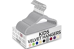 Utopia Home Kids Velvet Hangers 50 Pack