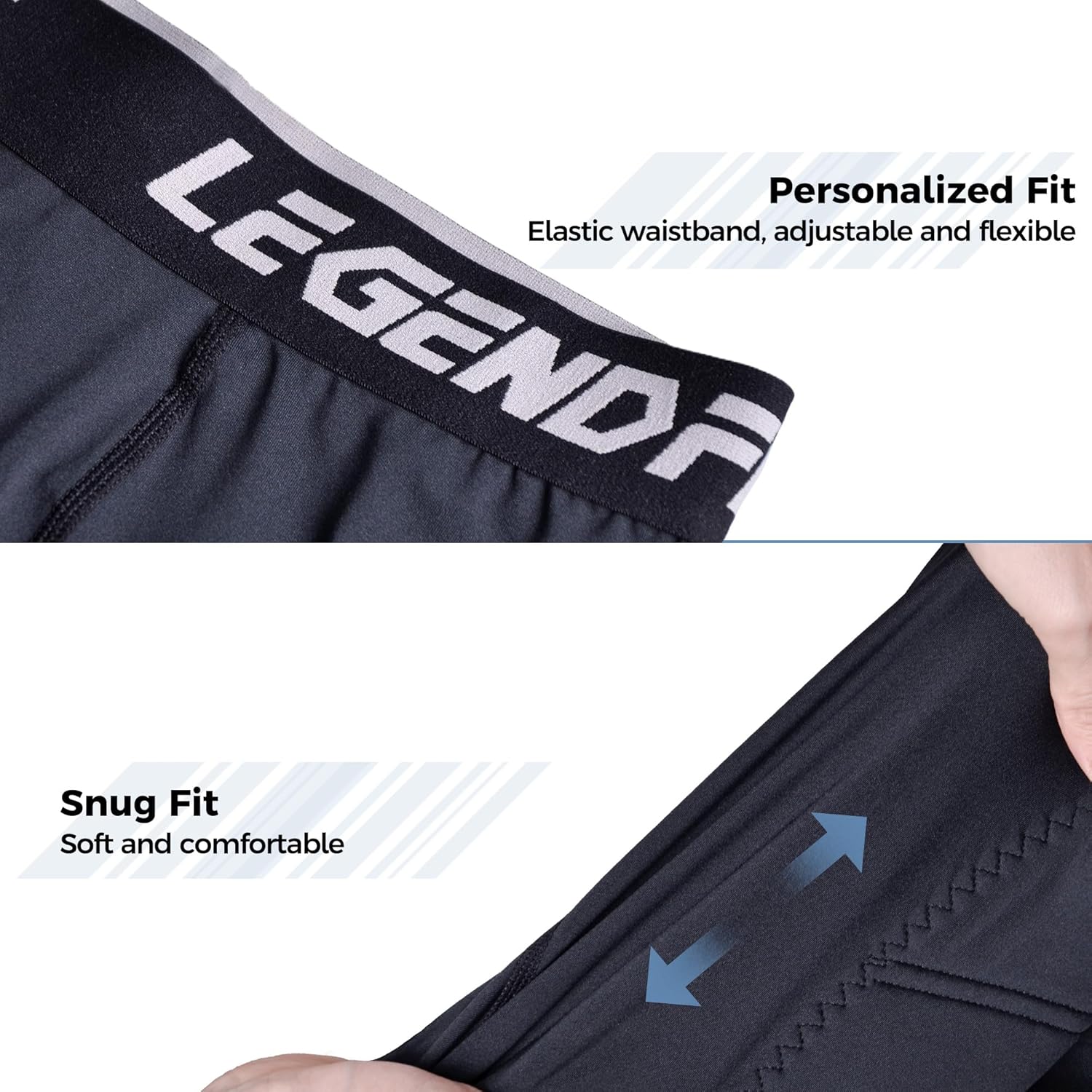 Boys Youth Baseball Padded Sliding Shorts w/Cup Pocket (No Cup) Protective Compression Underwear Softball Football Lacrosse - Image 4