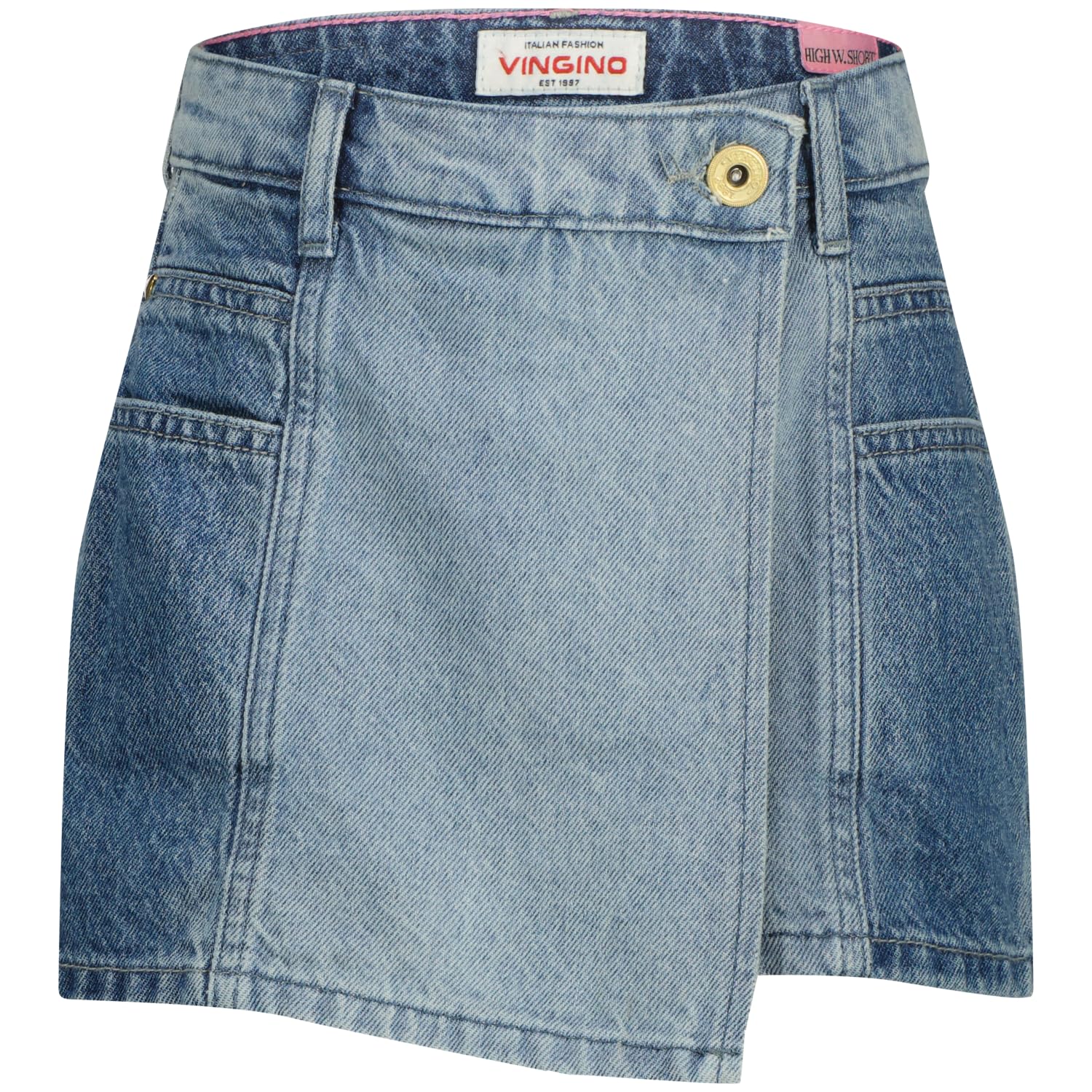 Vingino Dziewczęce dżinsy Daniela, Mid Blue Wash, 12 Lata