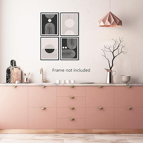 Miniatura 6 de Impresiones artísticas abstractas de estilo bohemio para pared, sala de estar, baño, dormitorio, decoración de pared moderna de mediados de siglo,