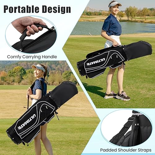 Miniatura 6 de Tangkula 9 Pieces Women's Complete Golf Club Set Right Handed, Includes 460cc Alloy Driver, 3# Fairway Wood, 4# Hybrid, 6#, 7#, 8#, 9# &amp; P# Irons,