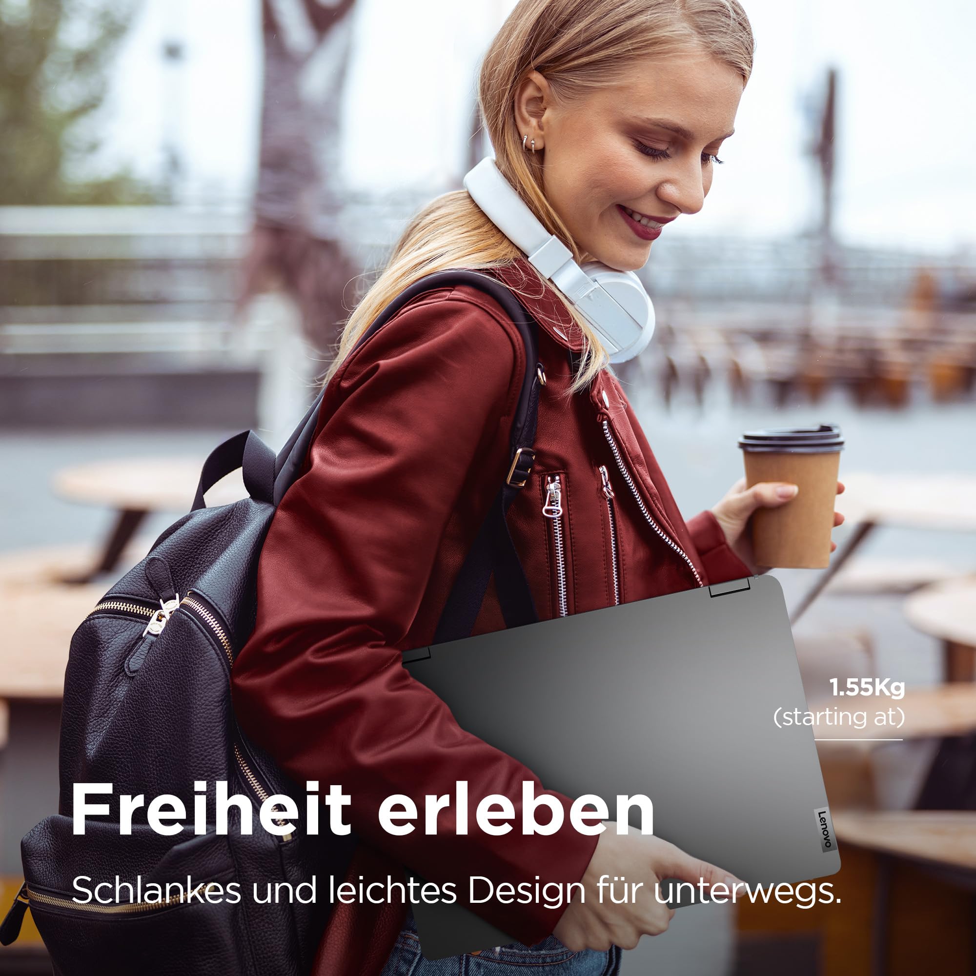 Lenovo IdeaPad Flex Convertible 5 Laptop | 14" WUXGA Display | AMD Ryzen 7 7730U | 16GB RAM | 512GB SSD | AMD Radeon Grafik | Windows 11 Home | QWERTZ | grau | 3 Monate Premium Care