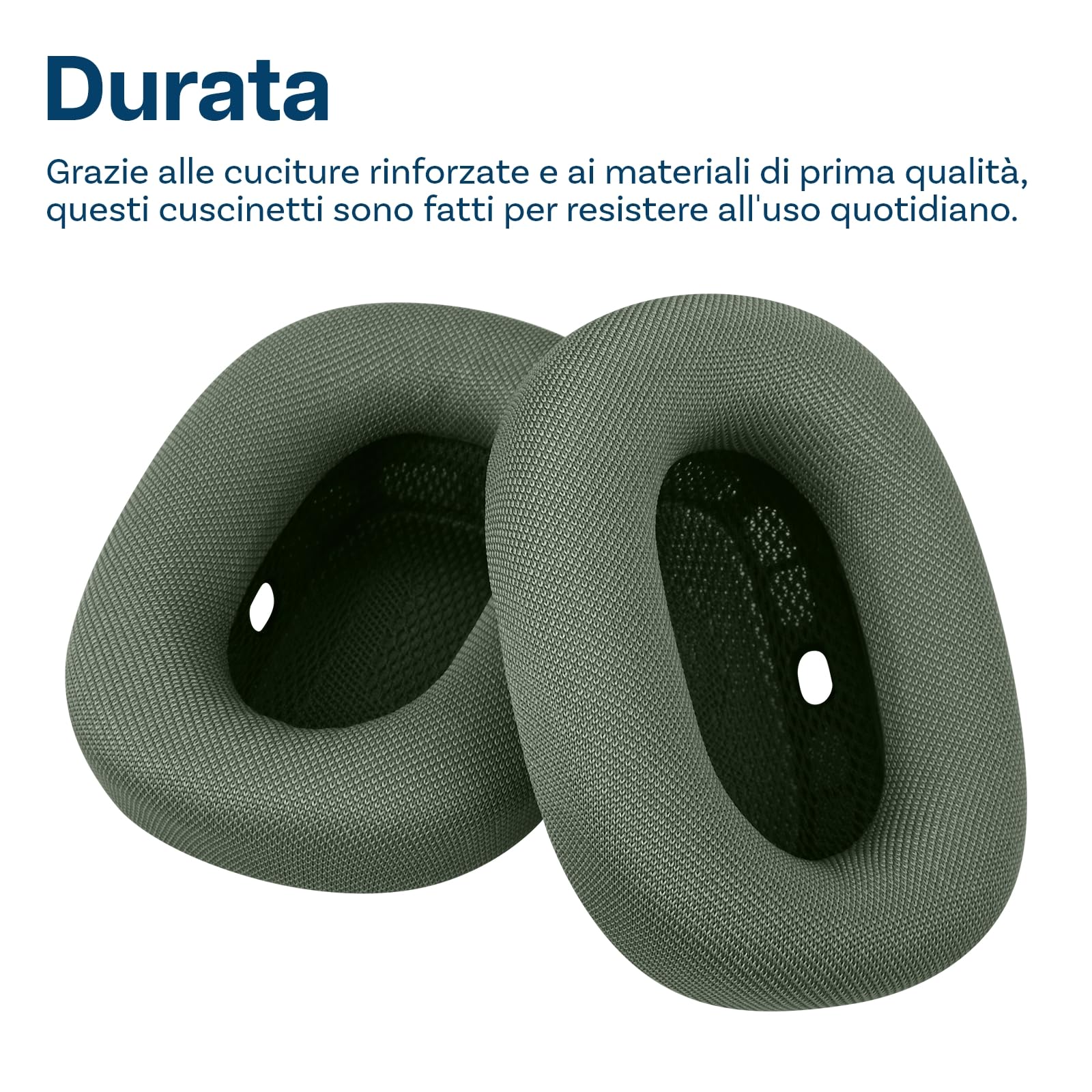 Cuscinetti Auricolari di Ricambio per AirPods Max Cuffie di MMOBIEL - Premium - Memory Foam e Mesh Fabric Cuscinetti Cuffie con Strato di Silicone - Padiglioni – Verde