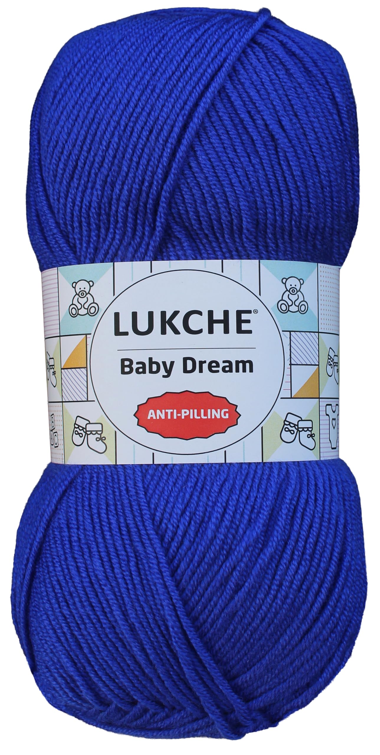 Baby Dream Soft Yarn – 100% Acrylic, Premium Anti-Pilling, 3.5 oz (100g), 273 yds – Soft Yarn for Crochet and Knitting Projects (Royal Blue)