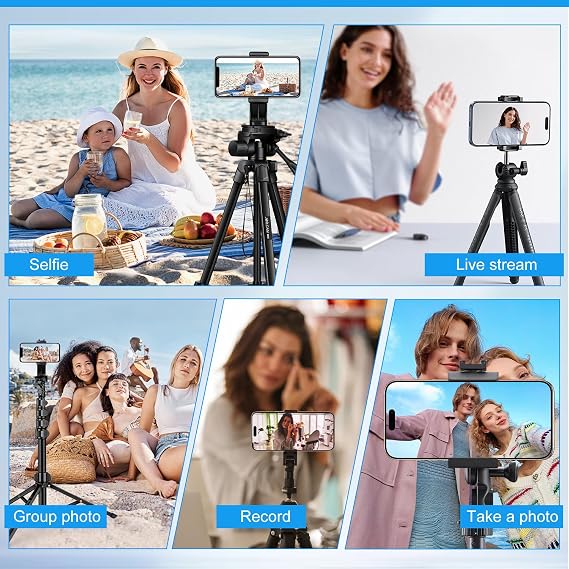 Wireless Vlog Selfie Monitor Screen for iPhone & Android Black