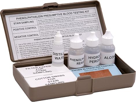 Phenolphthalein Presumptive Blood Test Kit