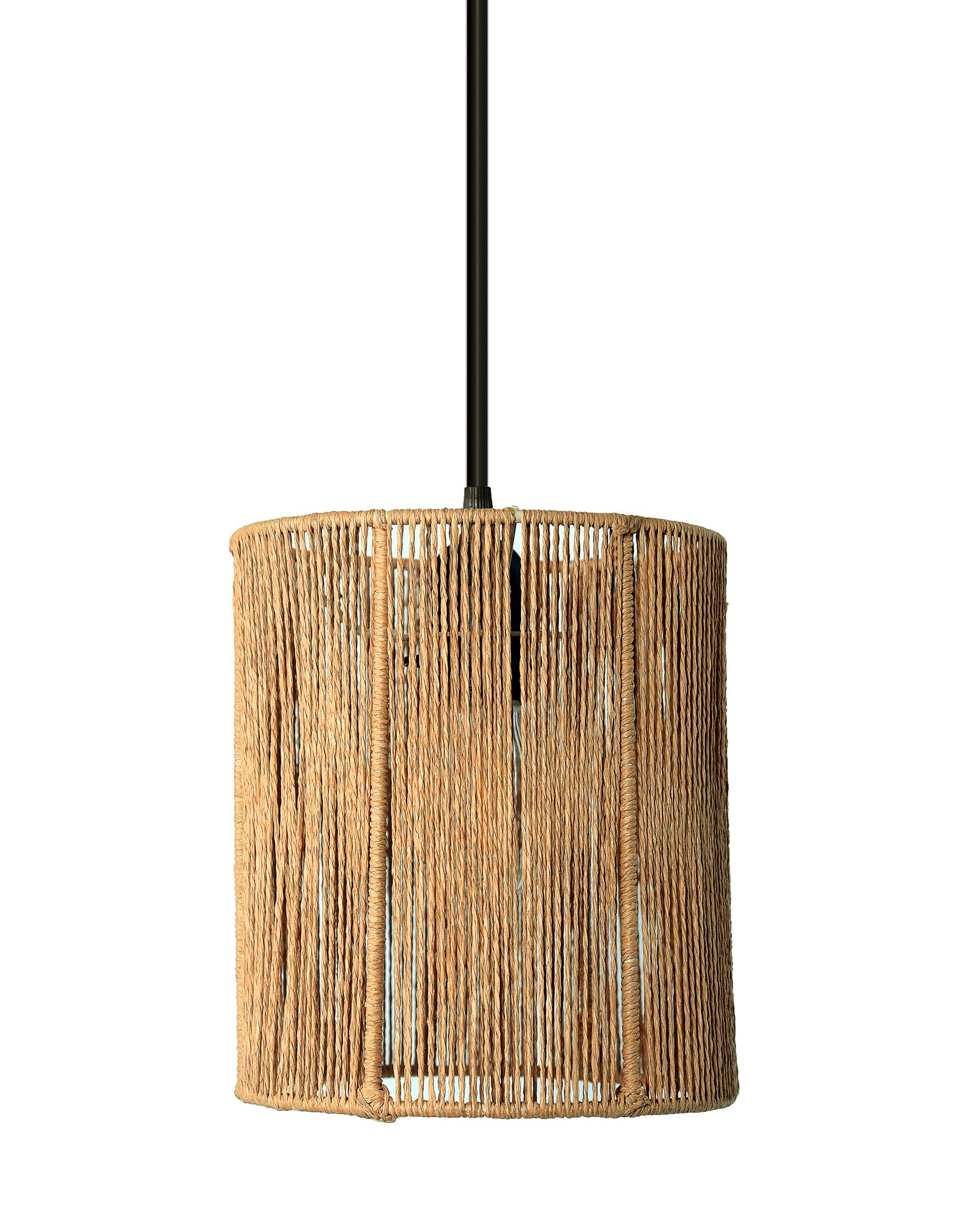 Homesake Raffia Pendant Light - Boho Ceiling Lamp -6