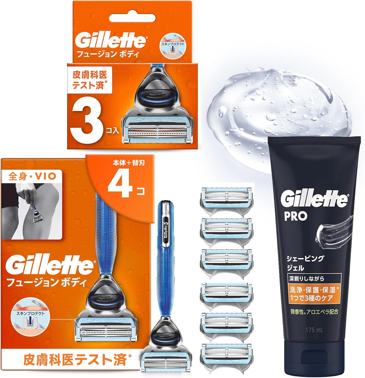 Gillette Fusion5+1 替刃・電動タイプ・12枚入り4箱セット Amazon.co