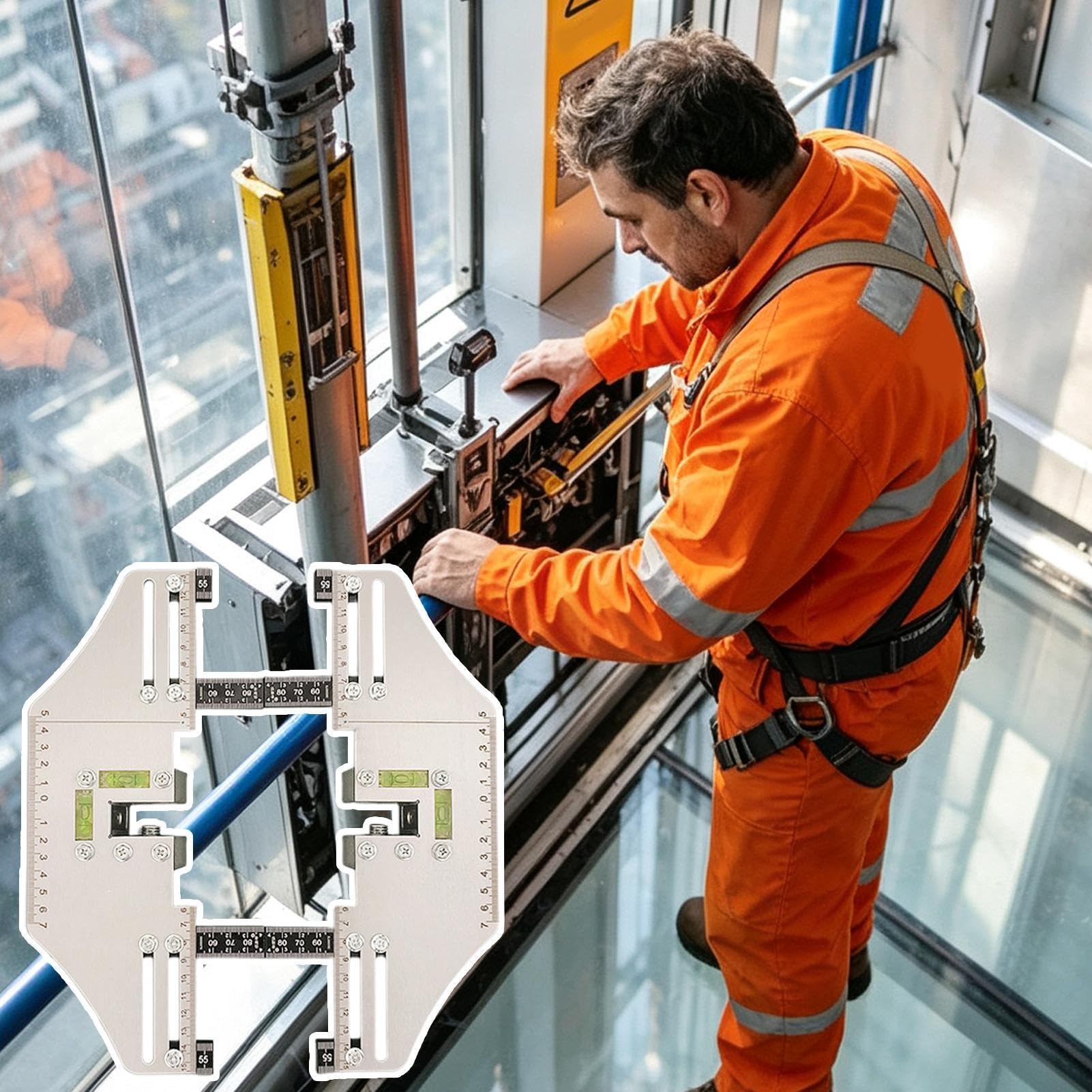 Règle De Guidage Pour Ascenseur Positionnement précis pour la maintenance