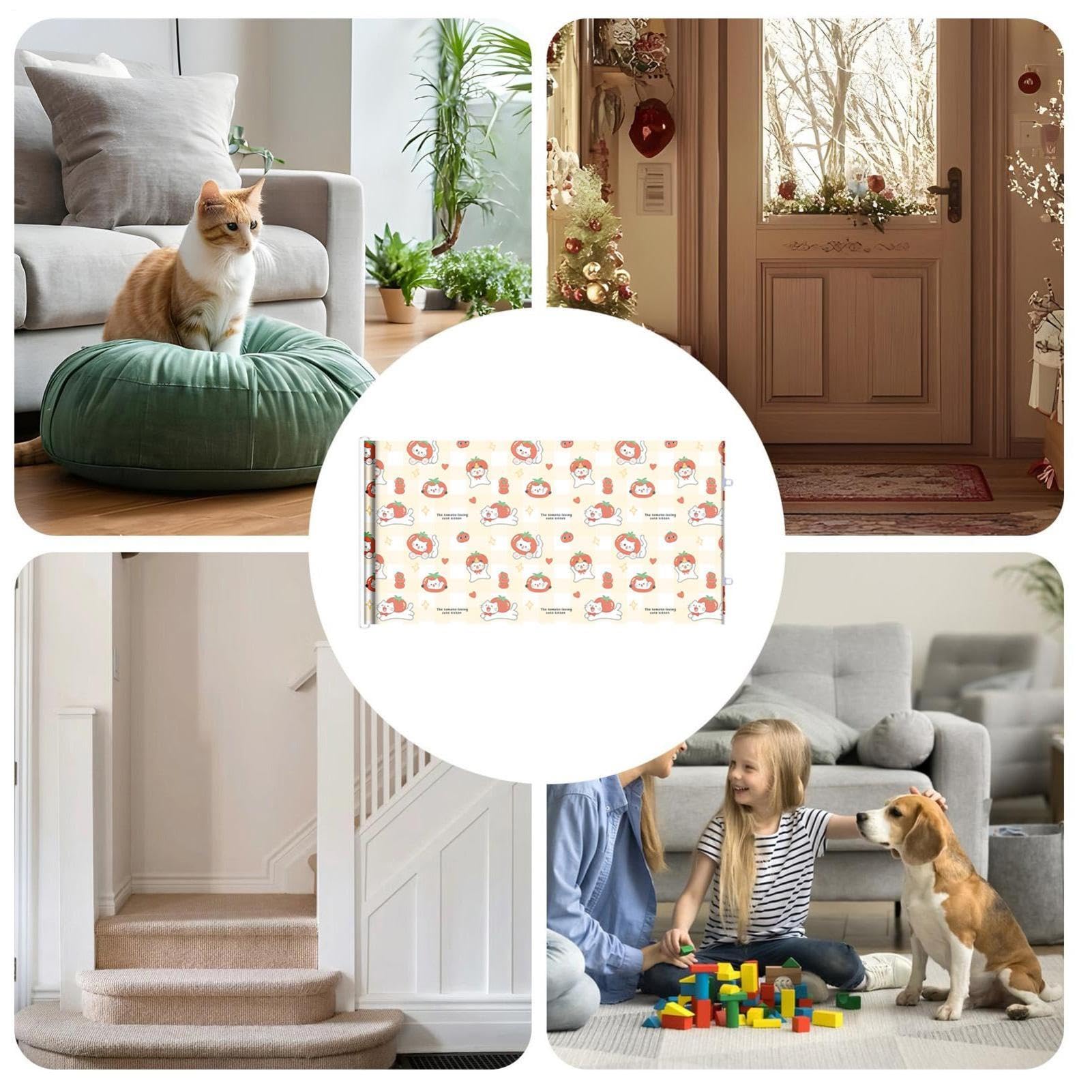 Cancello Retrattile Ingresso Barriera Porte, Scale, Recinti, Riposo e | Barriera Retraibile Porta Cani Gatti Cuccioli e Bambini, Scale, Porte, Casa, Esterno, Interno